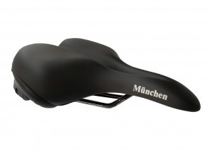 Bequemsattel P&P München 089 schwarz, Unisex, 265x195 mm, ca. 624g