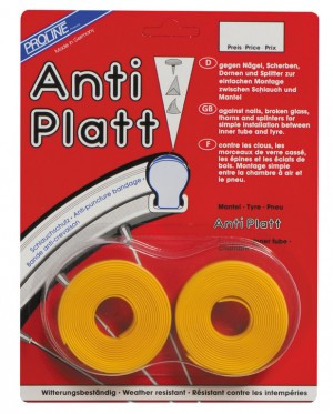 Einlegeband Anti-Platt per Paar 28", 19-23/622, 23mm, gelb