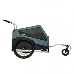 Fahrradanhänger Burley Bark Ranger schwarz/blau, inkl. Rücklicht