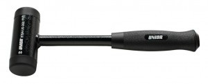 Rückschlagfreier Schonhammer Unior schwarz, Ø 45mm - 819A-US