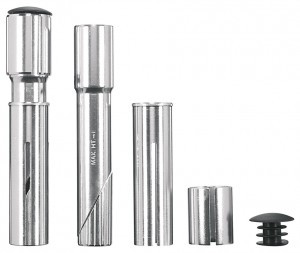 A-Head Adapterset Ergotec Quill 1-1 1/8" 22,2-25,4/28,6mm, SL 25-50mm, silber