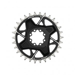 Kettenblatt SRAM T-Type Eagle X0 34Z., Alu, sw, 12-f., DM, D1, 3mm Offset
