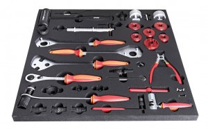 Gelenkstirnlochschlüssel Unior rot, 2,3 und 2,8mm - 253/2DP-US