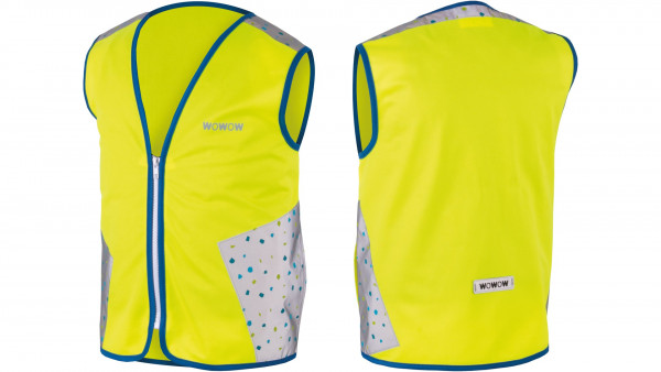 Wowow REFLEX-KINDERWESTE WOWOW "TERRAZZO", GELB, GR. M