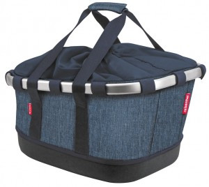 City-Tasche KLICKfix Bikebasket GT twist blue,33x42x27cm,21ltr,1077g,Rackti