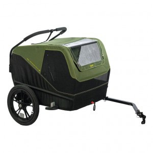 XLC Hundeanhänger Dog Medium BS-C12 16", moosgrün/lime/schwarz