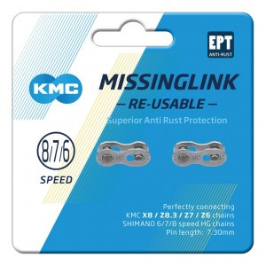KMC VERSCHLUSS 7 / 8-FACH 2PCS / CARD R EPT 7,3MM