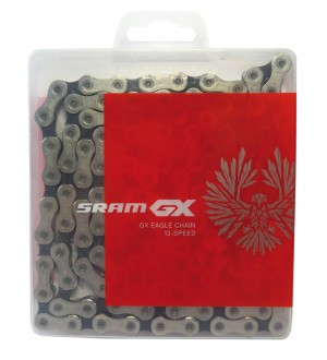 Schaltungskette SRAM GX Eagle SolidPin 126 Glieder 12-fach, Power-Lock, si/sw.