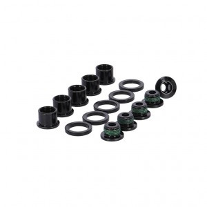 Kettenblattschrauben-Kit Truvativ M8,5, 7/9mm, schwarz, Stahl, 5 Stück