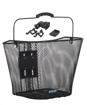Vorderradkorb Around Basic 32x23x26cm, schwarz, engmaschig