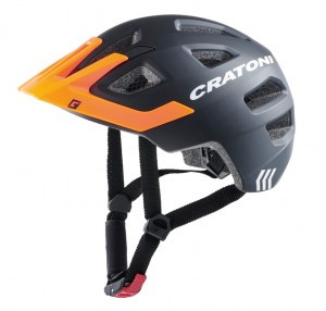 Fahrradhelm Cratoni Maxster Pro (Kid) schwarz/orange matt, Gr. S/M (51-56cm)