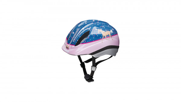 Bike Fashion KINDERHELM PFERDEFREUNDE BLAU GR.XS 44-49 CM