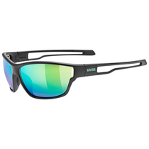 UVEX Sportstyle 806 Black Matt / MIRROR Green | One Size