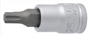 Schraubendrehereinsatz Unior 1/4" mit TX-Profil 25, 187/2TX
