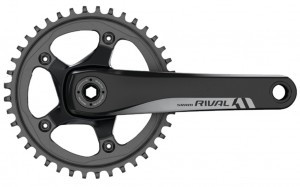 KRG SRAM Rival 1 GXP 172,5mm,42 Z,Alu,sw,X-SYNC,10/11-f.
