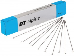Speichen DT Swiss Alpine 2.0x2.34 292mm, Karton 100 St. silber,ohne Nippel