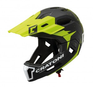 Fahrradhelm Cratoni C-Maniac 2.0MX (MTB) schwarz/lime matt, Gr. L/XL (58-61cm)