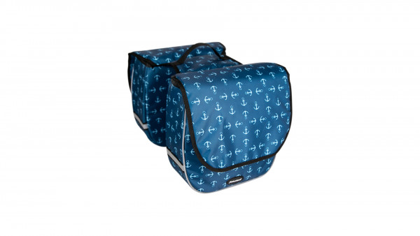 HABERLAND KINDER DOPPEL- TASCHE TRENDY,BLAU / ANKER