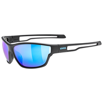 UVEX Sportstyle 806 Black Matt / MIRROR Blue | One Size