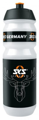 Trinkflasche SKS Large 750ml, transp. m. SKS Motivbild Hirsch