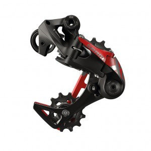 Schaltwerk SRAM X01 DH A3 X-Actuation 7-fach, kurzer Käfig, schwarz, Stahl