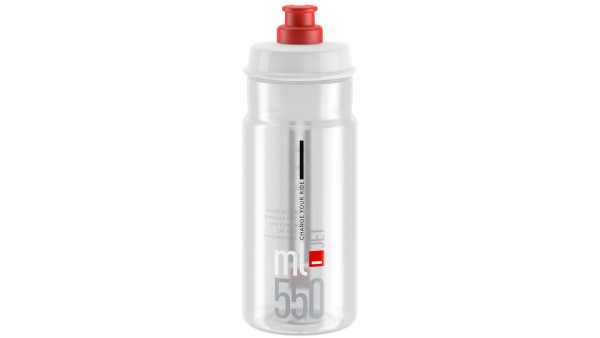 ELITE TRINKFLASCHE JET 550 ML KLAR/ROT