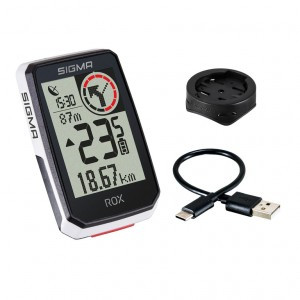Fahrradcomputer Sigma Rox 2.0 weiß, GPS Halter