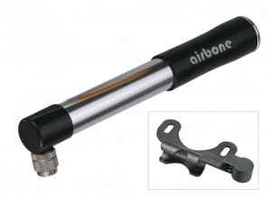 Minipumpe Airbone Evolution ZT-505 AV, 185mm, schwarz, inkl. Halter