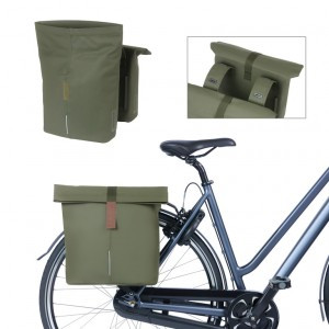BASIL DOPPELTASCHE CITY PANNIER BAG MOSS GREEN