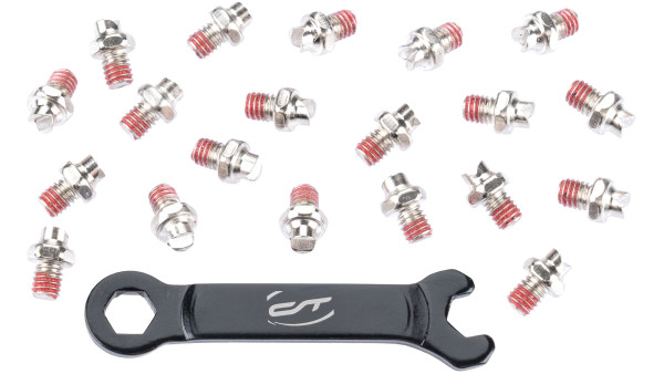 CONTEC CT PEDALPINS R PLUS STAHL SILBER CHROM