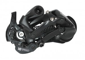 Schaltwerk SRAM X5 10-fach, mittlerer Käfig, schwarz, Alu