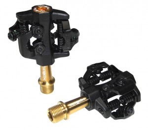 Pedal Xpedo Clipless CXR Pro TI sw/gold, 9/16", zweiseitig XPT
