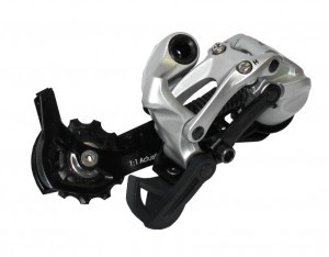 Schaltwerk SRAM X5 9/10-fach, langer Käfig, silber, Alu
