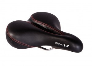 Bequemsattel P&P Küstentour 800 schwarz/rot, Unisex, 265x205mm, ca. 474g