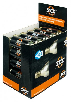 CO2-Kartuschendisplay SKS 25 Kartuschen lose, á 16g, mit Gewinde