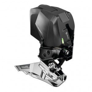 Umwerfer SRAM Rival AXS E1 Braze-on, 2x12, Rd/Yaw, schwarz