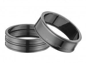 A-Head Spacer-Set TOKEN Zenith 1 1/8" schwarz (Set 2x5mm & 1x10mm)