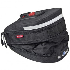 Satteltasche KLICKfix Micro200Expandable sw,12x8x19cm,1,5 ltr,175g, inkl. Adapter