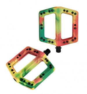 Pedal Xpedo FELIX special edition tri-color Rasta, 109x109x16mm, Plattform