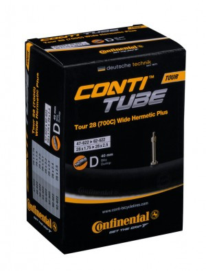 Schlauch Conti Tour 28 Wide HermeticPlus 28x1.75-2.5" 47/62-622 DV 40mm RE