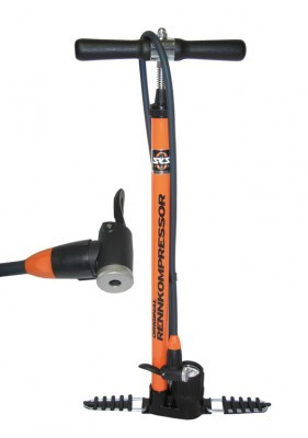 Standpumpe SKS Rennkompressor DV/AV/SV, 650mm, orange,E.V.A-Ventilkopf