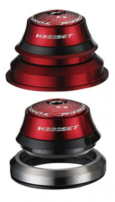 Steuersatz TOKEN hEGGset AHead 4in1 1 1/8" & Taper, rot (42/44mm)