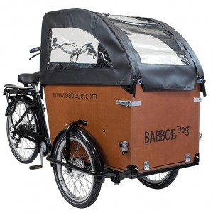 Regenverdeck Babboe schwarz, für Dog, PVC