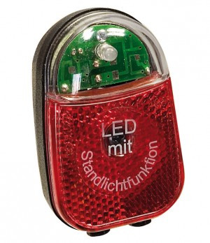 LED-Dynamo-Rücklicht BÜCHEL Beetle Standlicht, Schutzblechbefestigung