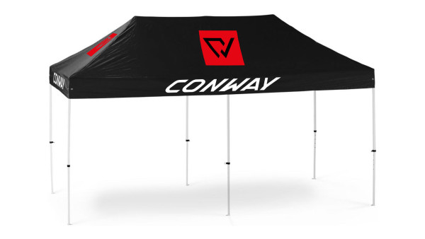 CONWAY PRAESENTATIONSZELT 6X3 METER SCHWARZ