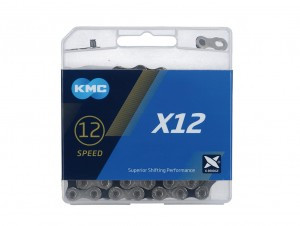 KMC KETTE X12 SILBER/BLAC 1/2 X 11/128 126GL
