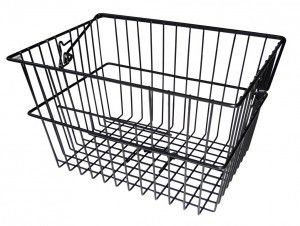 Hinterradkorb City 40x30x23,5cm, schwarz, extrahoch