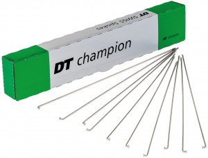 Speichen DT Swiss Champion M 2 258mm, Kart.100 St., silber, ohne Nippel