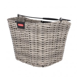 Vorderradkorb KLICKfix Structura 34x25x27cm,schilf/braun,gefl.,o. Adapter