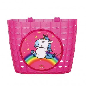 Bike Fashion KINDERKORB EINHORN PINK KUNSTSTOFF